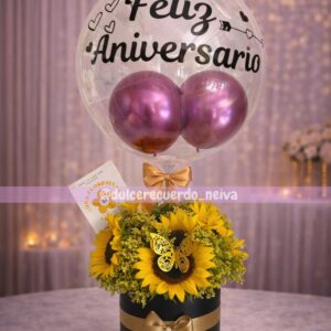 RAMO REDONDO 6 GIRASOLES