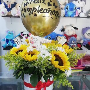 RAMO REDONDO 6 GIRASOLES