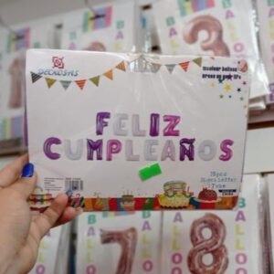 FELIZ CUMPLEAÑOS LETRA POR LETRA INFLABLE