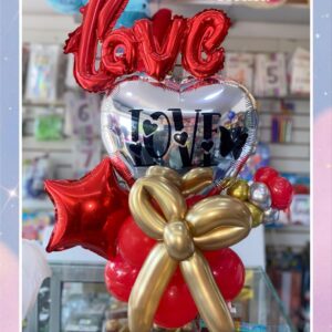 CENTRO DE MESA CORAZÓN LOVE