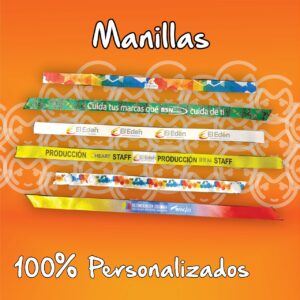 Manillas tela satín