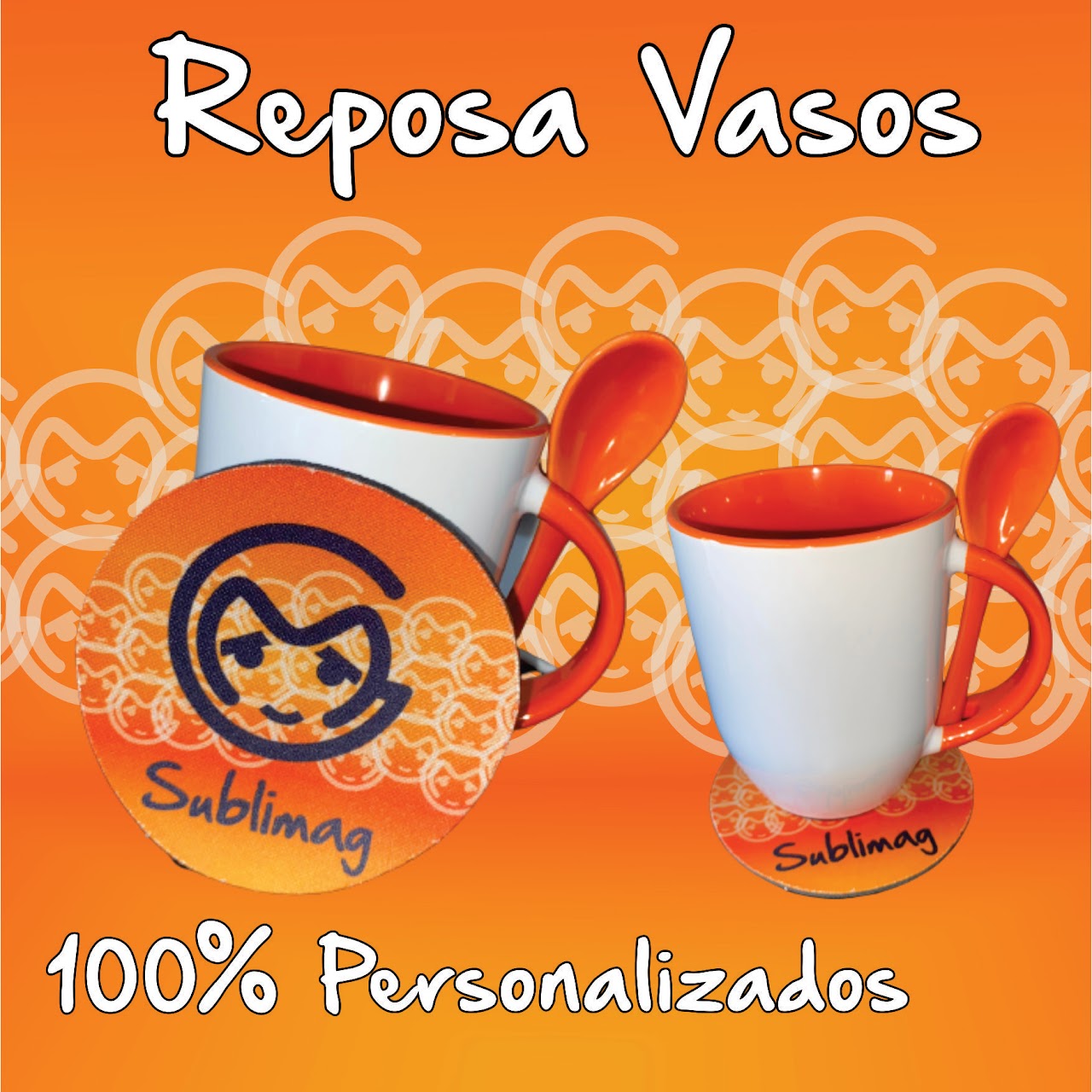 Porta vaso redondo MDF/Cuero