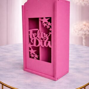 CAJA VINERA MADERA FELIZ DIA